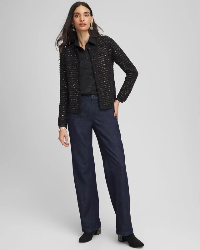 Shine Cropped Cardigan - image 2